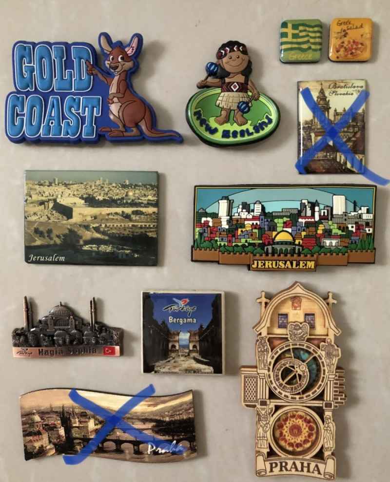 Jual Souvenir Kulkas MacamMacam Negara Eropa, Australia, Nz di