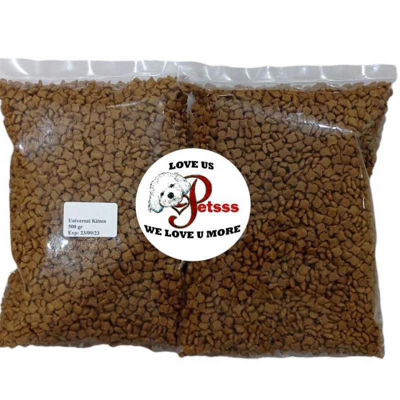 Jual Universal World Pet Kitten Cat Food Makanan Anak Kucing 500Gr