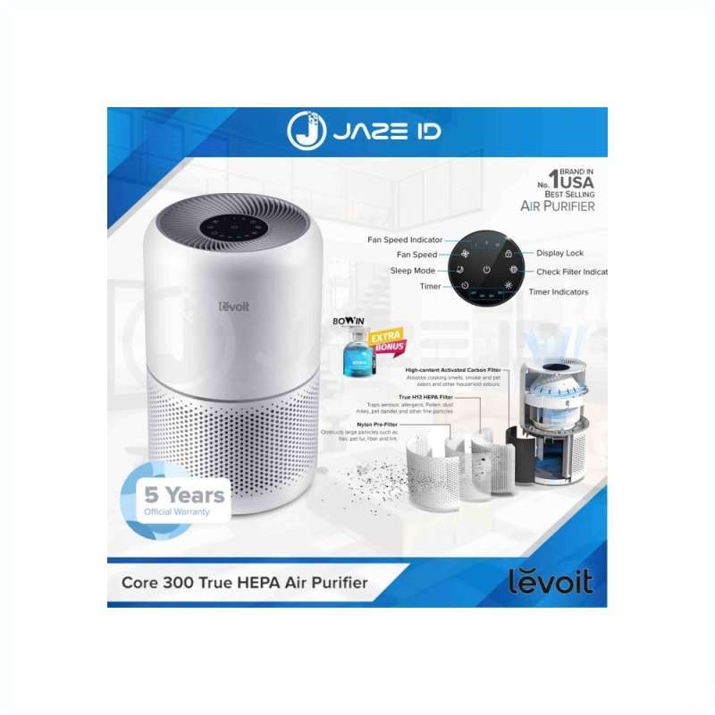 Jual Levoit Core 300 Smart True Hepa Air Purifier Usa Pembersih Udara