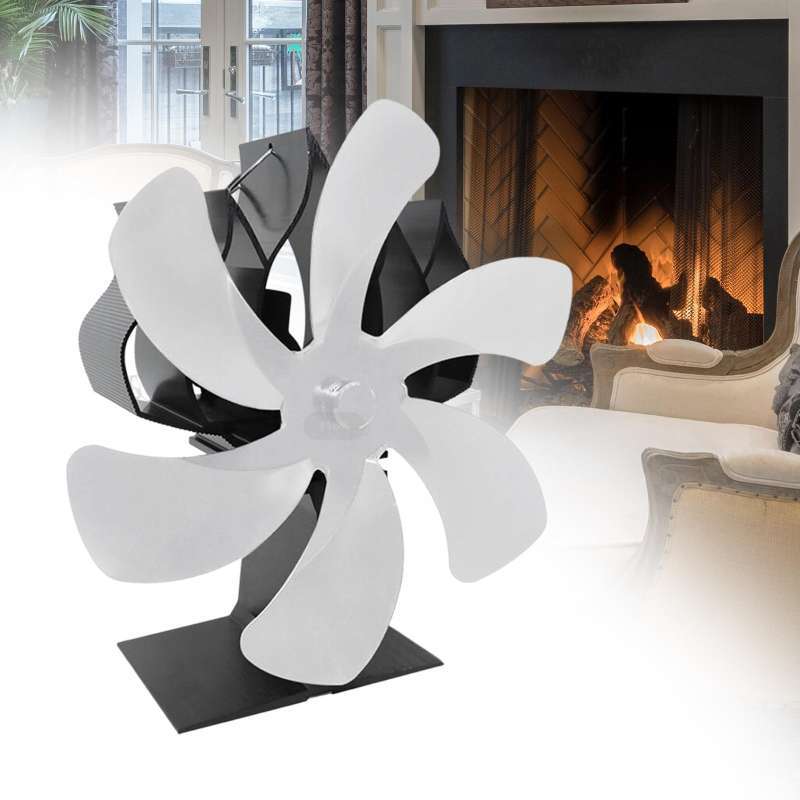Promo Hot Powered Fan Circulating Warm Fan for Bedroom Argent Argent
