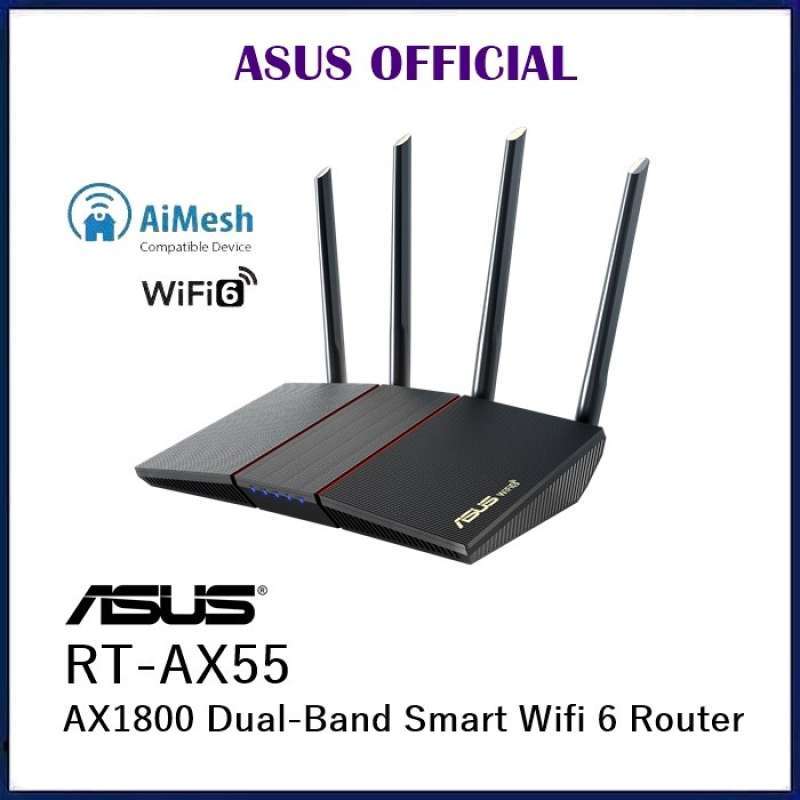 Promo Asus Rt Ax55U Ax55 Wireless Router Dual Band Aimesh Wifi Ax1800 promo-asus-rt-ax55u-ax55-wireless-router-dual-band-aimesh-wifi-ax1800