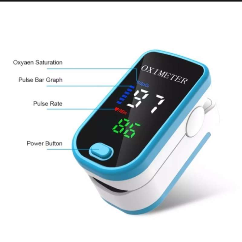 Promo Fingertip Pulse Oximeter Pengukur Detak Jantung Oxigen PR SP02