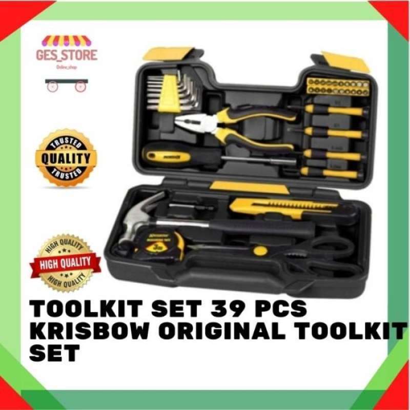 Jual Toolkit Set 39 Pcs Krisbow Original Toolkit Set di Seller Ges