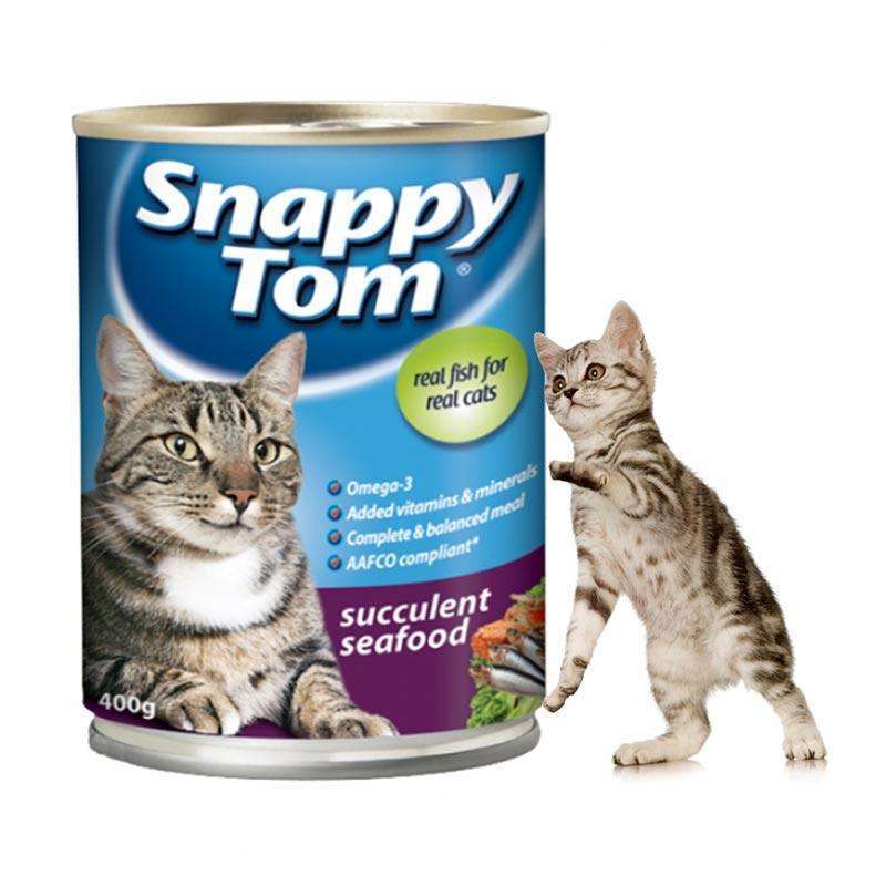 Jual Snappy Tom Succulent Seafood 400 gr - Makanan Basah Kucing di ...
