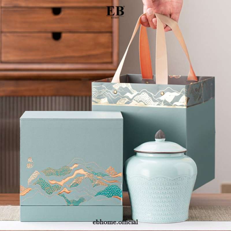 Promo Tempat Daun Teh Kopi / Jar Keramik / Tea Leaf Storage EB Home 51/ ...