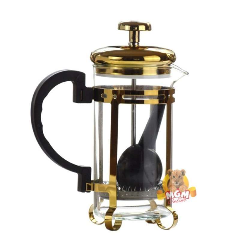Promo GOLD French Press 600ml Tebal Coffee Plunger Saringan Kopi atau