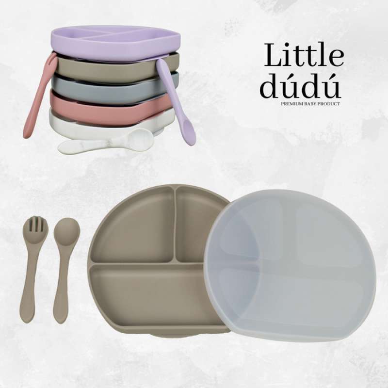 Jual Little Dudu Silicone Baby Lunch Box Set (Tempat Makan Anak/Bayi
