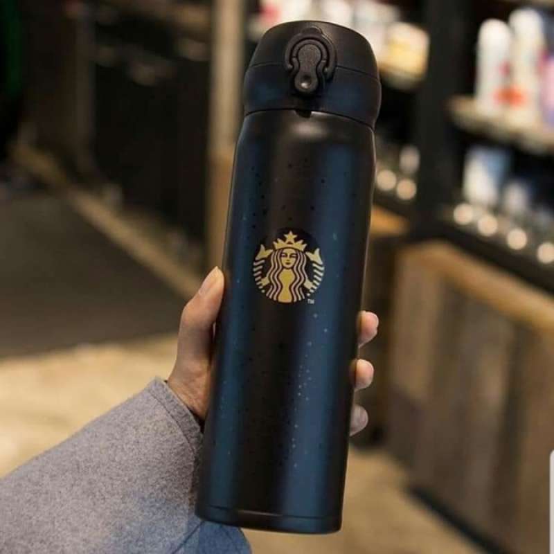 Promo Starbucks Thermos Vacuum Flask (Brunei Black Edition) 473Ml