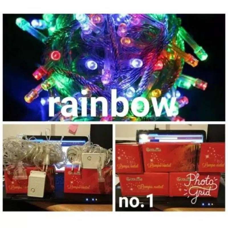 Jual LAMPU LED POHON NATAL FANSTAR WARNA WARNI TUMBRL LAMPU 10M