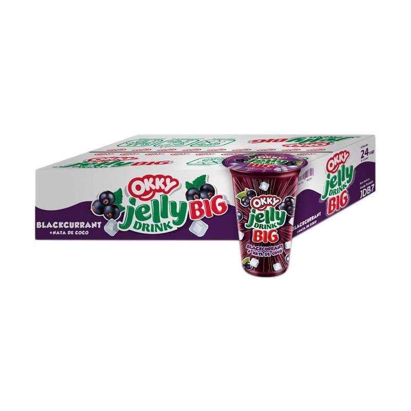Jual Okky Jelly Drink Big Blackcurrant [220ml/ 24 Cup/1 Karton] Di ...