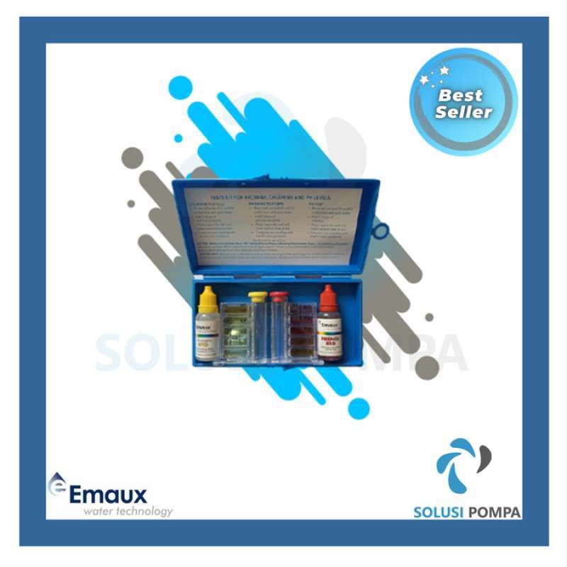 Promo 2 in 1 Test Kit Emaux alat tes pH dan klorin Diskon 12 di