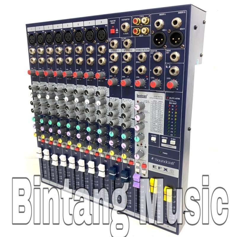 Promo Mixer Soundcraft EFX 8 ( 8 Channel ) / Efx8 / efx 8 / Efx 8 ...