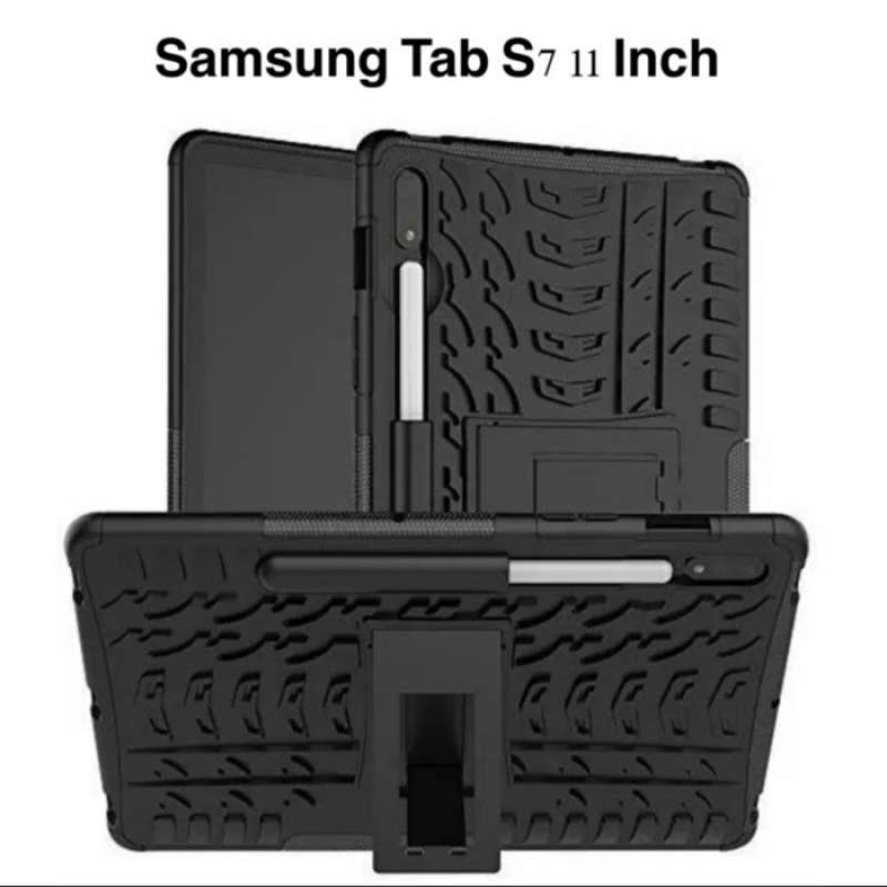 Jual Case Samsung Tab S7 / Plus Premium Tough Armor Pro Case Stand Case