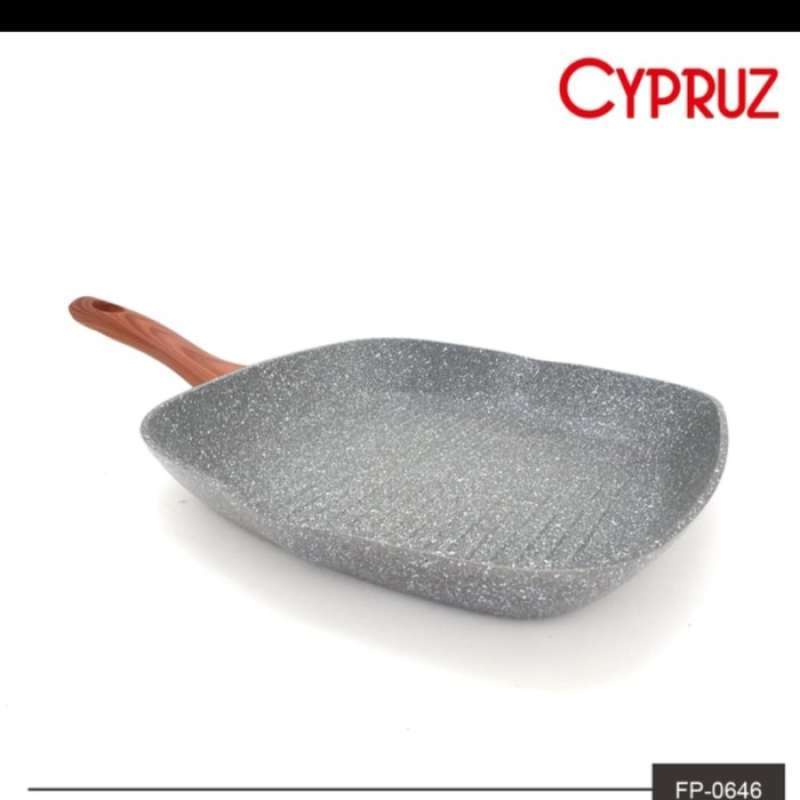 Jual Grill Pan induksi marble panggangan BBQ 24cm FP0646 di Seller