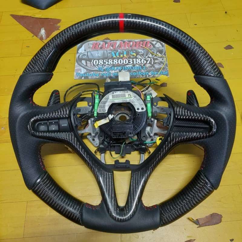 Jual stir honda jazz ge8 custom carbon kevlar pnp ke honda civic fd