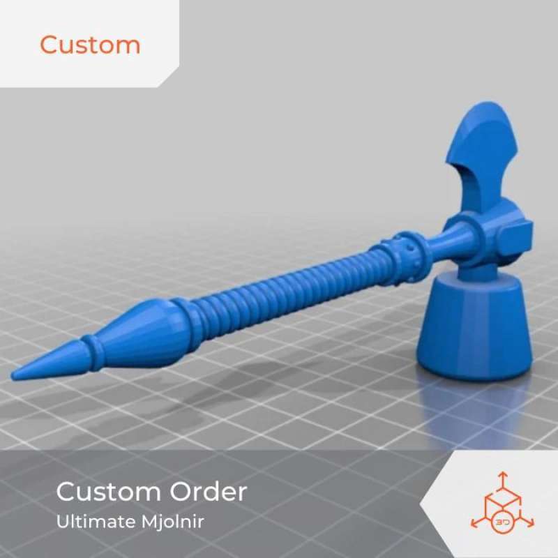 Jual custom 3d print order ultimate mjolnir di seller 3d maker