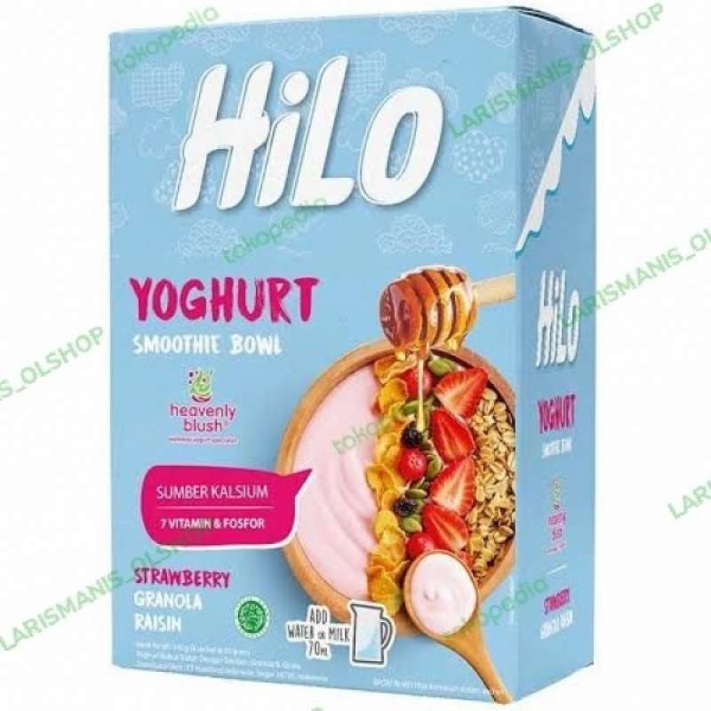 Promo Hilo Yoghurt Smoothie Bowl Strawberry 8 X 30 Gr Diskon 15 di