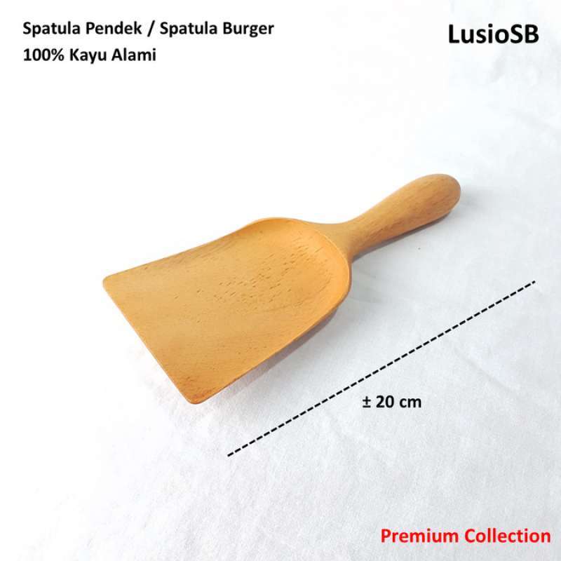Jual Spatula Kayu Pendek LusioSB Sutil Kayu Sodet Kayu Wooden Spatula