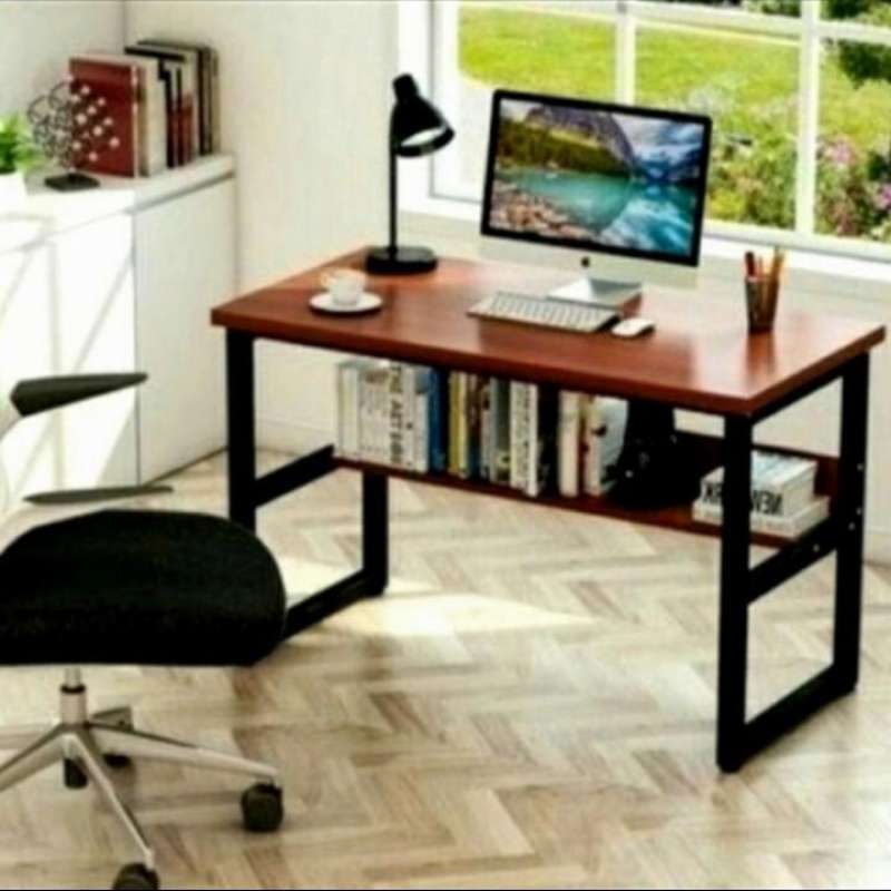 Jual Meja Komputer Kerja Kantor Kayu Jati Original Murah - Harga Diskon ...