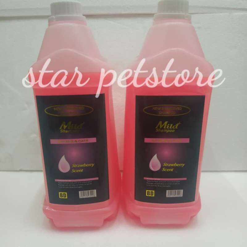 Jual Shampo Kucing Mild Shampoo Kitten & Cats STRAWBERRY SCENT Shampoo 5LT di Seller DENTA PET