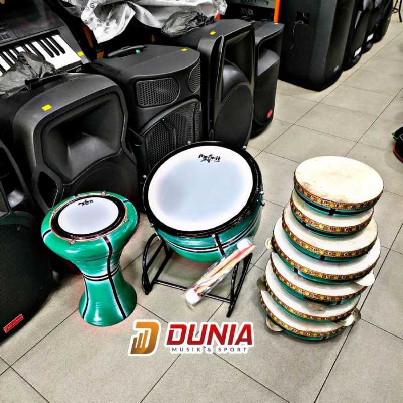 Jual REBANA HADROH MOTIF LENGKAP WARNA / REBANA HADROH MURAH di Seller