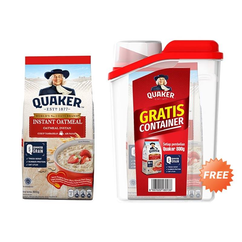 Jual Medan Quaker Instant Oatmeal [800 g] + Free New Container di ...