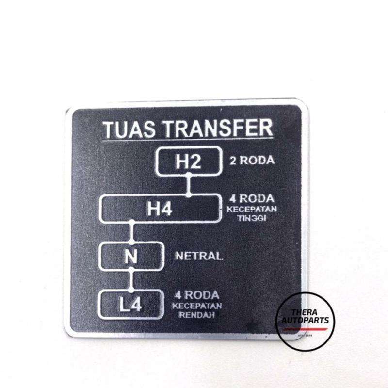 Jual Plat Emblem Tuas Transfer Case 4X4 4Wd Suzuki Jimny Jangkrik Lj80