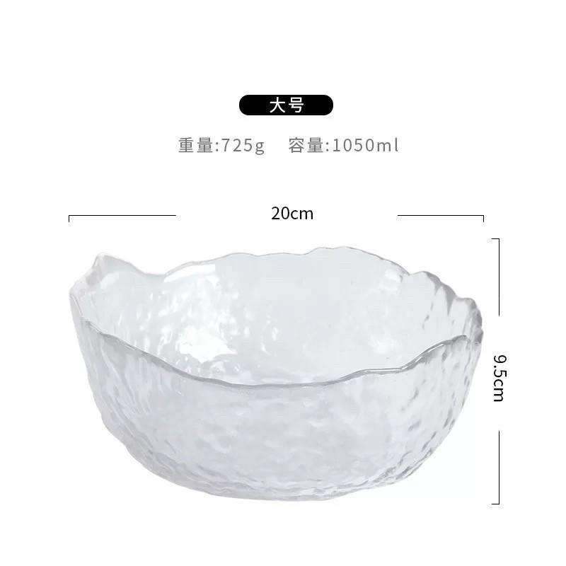 Jual Japanese glass fruit salad Bowl Transparan di Seller