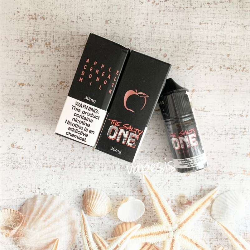Promo The Salty One Apple 30mg 30ml Salt Nic Cereal Donut Milk Saltnic