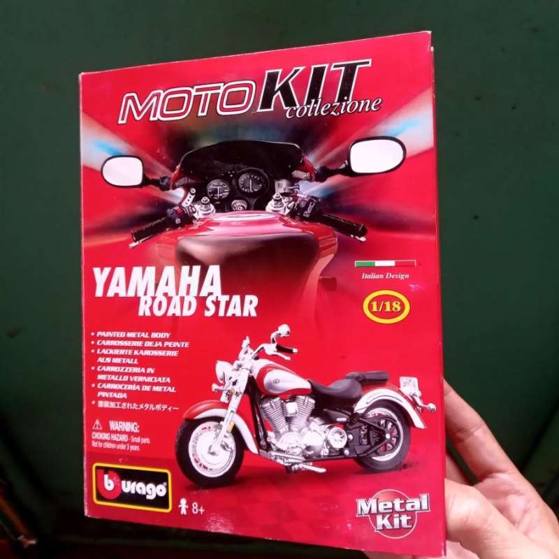 Jual Diecast Bburago 118 Motor Kit Yamaha Road Star di Seller