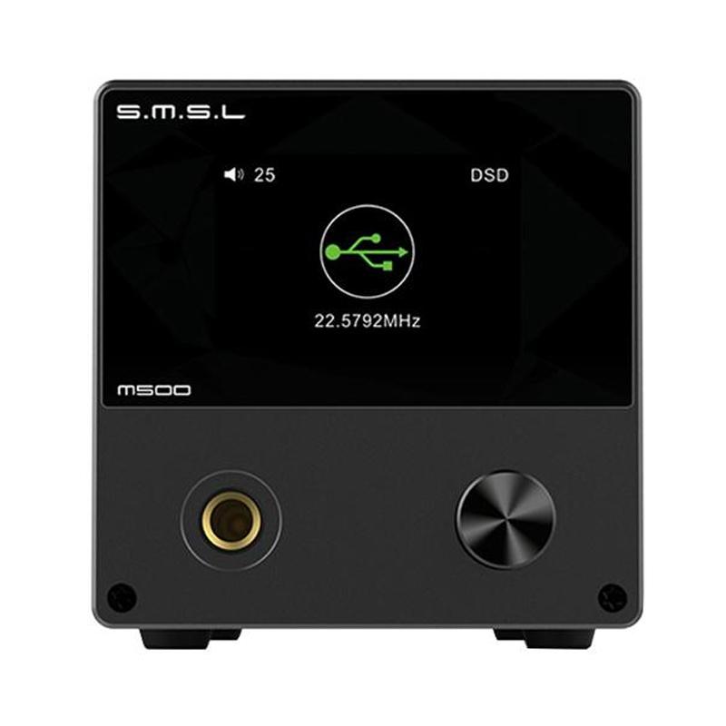 Jual SMSL M500 HiRes MQA Decoder Audio DAC Headphone Amplifier BLACK