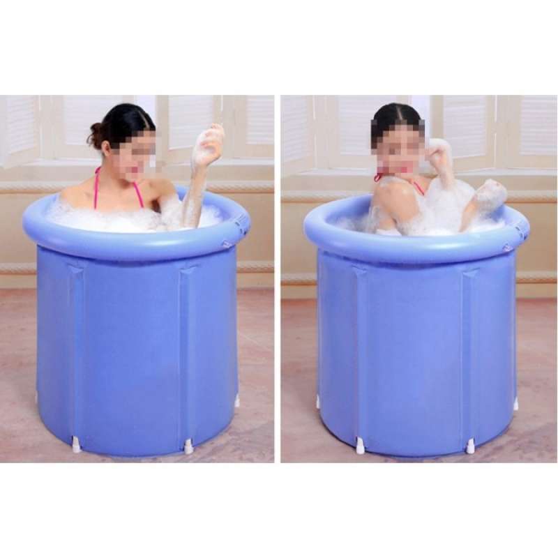 Promo [ Import ] 70X70Cm Foldable Bathtub Portable Plastic Tub Water