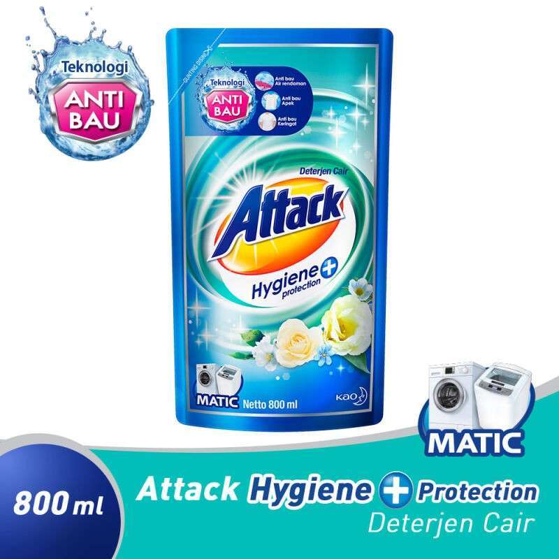 Jual ATTACK Attack Hygiene Plus Protection Detergent Cair [800 mL] di ...