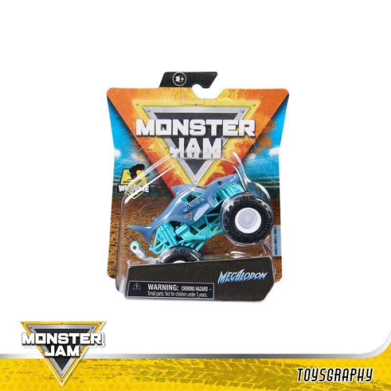 Promo Monster Jam 1/64 MEGALODON Truck with Wheelie Bar Hot Wheels