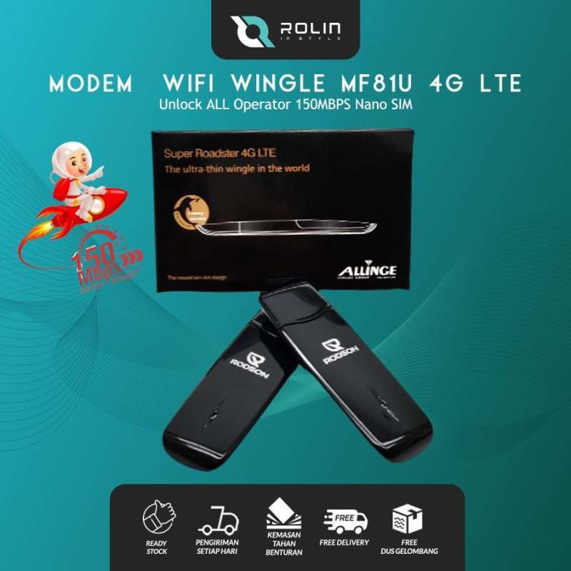 Jual Modem Wifi MF81U Wingle 4G LTE 150Mbps Unlock All Operator NANO