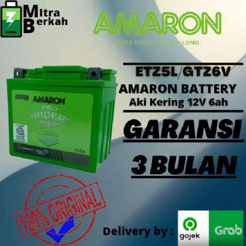 Jual AKI KERING MOTOR VARIO 150 ETZ5L/GTZ6V AMARON di Seller Mitra