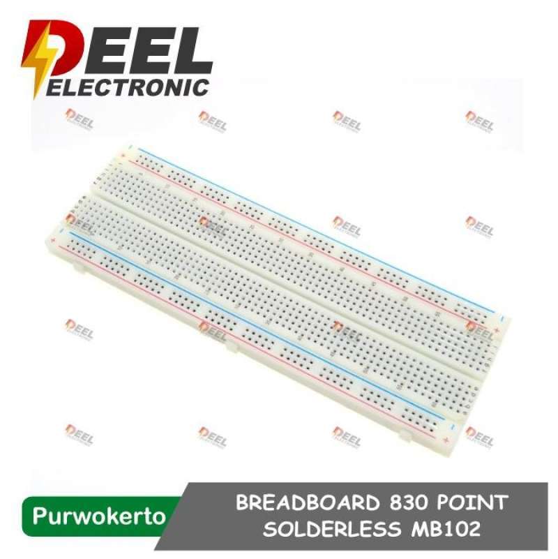 Jual BREADBOARD MB102 830 POINT SOLDERLESS PCB BREADBOAR PROJECT