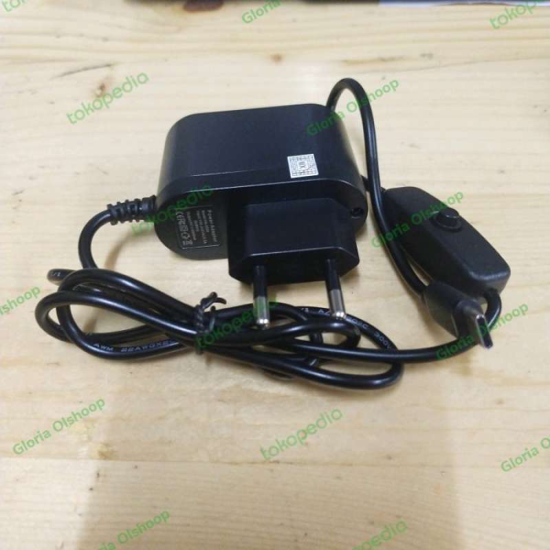 Jual Jual Adaptor 5V-3A adapter Micro USB Type C 5v 3a Raspberry Pi 4 ...