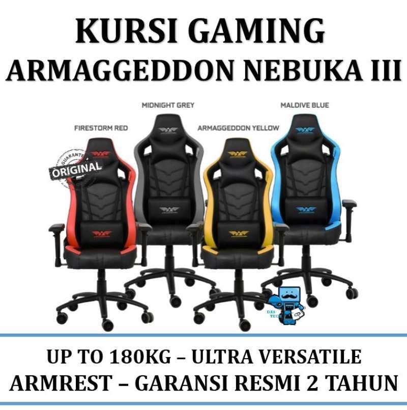 Jual Kursi Gaming Armaggeddon Nebuka Iii - Garansi Resmi Di Seller Das