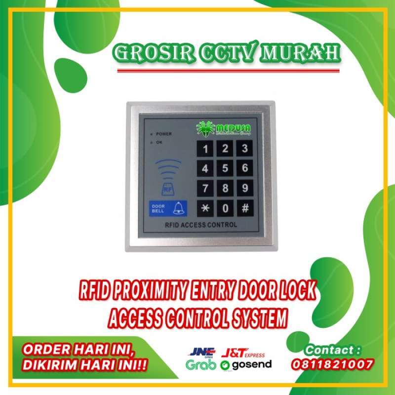 Promo RFID PROXIMITY ENTRY DOOR LOCK ACCESS CONTROL SYSTEM pintu kunci ...