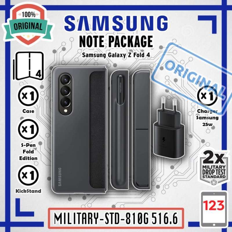 Promo Case Samsung Z Fold 4 Fold4 Note Package Starter Kit Charger S