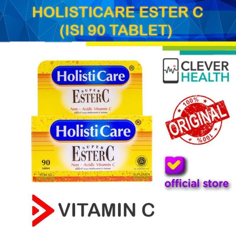 Jual HOLISTICARE ESTER C 90 TABLET / VITAMIN C DEWASA / DAYA TAHAN