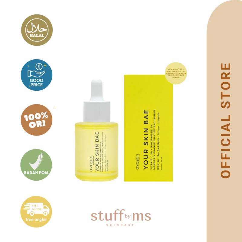 Jual AVOSKIN YOUR SKIN BAE VITAMIN C 3 + NIACINAMIDE 2 MANDARIN