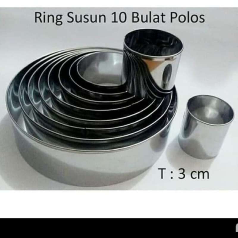 Jual RING CUTTER CAKE/RING CUTTER MOTIF BULAT 1 SET 10 UKURAN/HOT PROMO