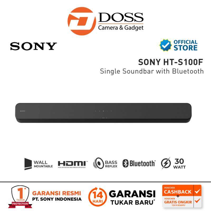 Promo Sony HT-S100F Soundbar 2ch Bluetooth Diskon 5% di Seller Doss ...