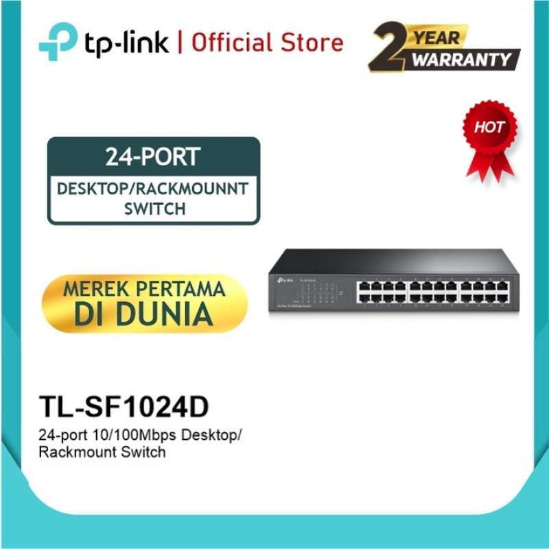Promo Original Tp-link Tl-sf1024d 24-port 10/100mbps Desktop/rackmount ...