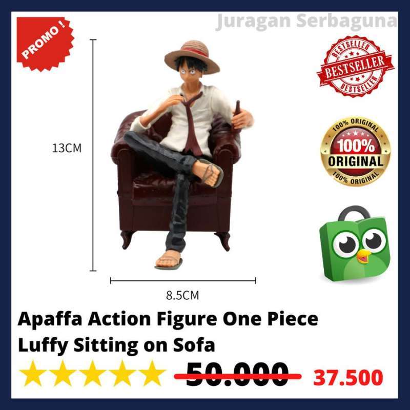 Jual Action Figure One Piece Model Luffy Sitting on Sofa Original