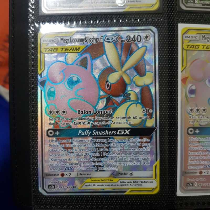 Promo Mega Lopunny jigglypuff gx tag team sr alternate art kartu