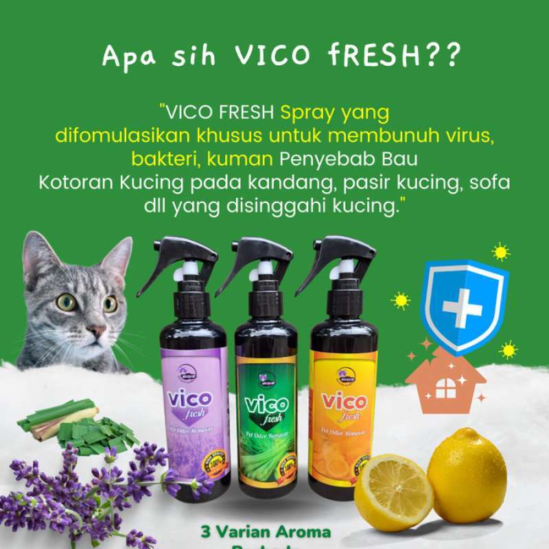 Jual Spray Penghilang Bau Dan Anti Kuman Bakteri Kandang Pasir Kucing