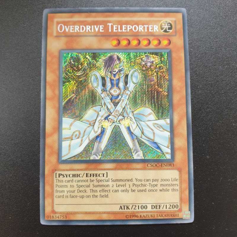 Promo Kartu Yugioh Overdrive Teleporter Secret Rare Csocen083 Diskon
